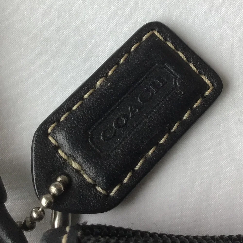 NWOT Authentic Coach Wristlet Bag - Black